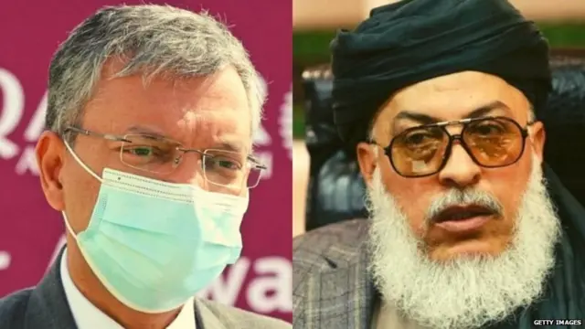 क़तर में भारतीय राजदूत दीपक मित्तल और तालिबान राजनीतिक ऑफ़िस के प्रमुख शेर मोहम्मद अब्बास स्टानिकज़