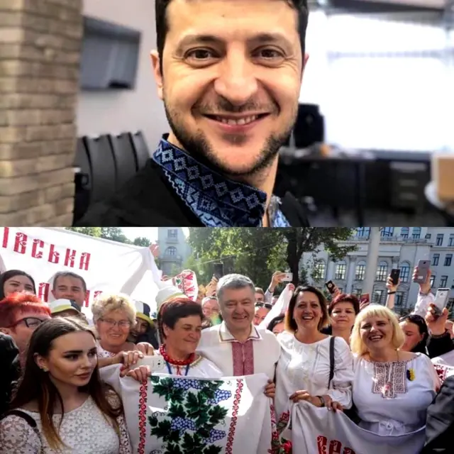 Зеленський та Порошенко