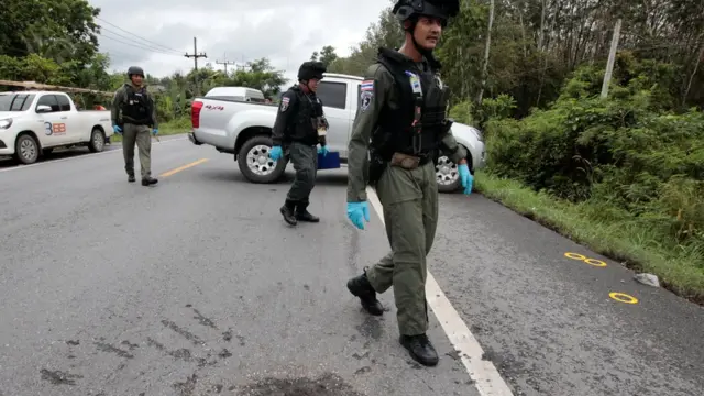 ทหารในที่เกิดเหตุ อ.กรงปินัง