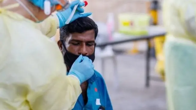 கொரோனா பரிசோதனை.