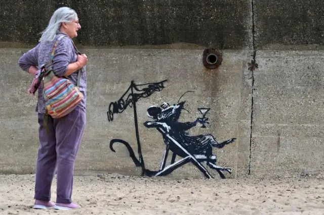 Benksi je naslikao niz slika u obalskoj Istočnoj Angliji