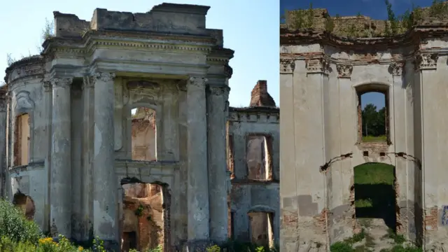 Центральний ризаліт головного фасаду палацу