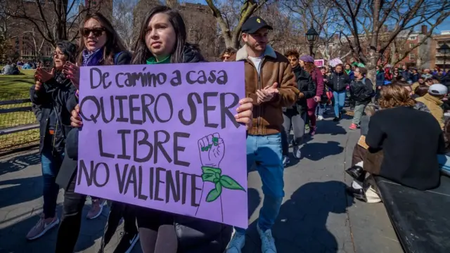 Protestas en el Día de la Mujer.