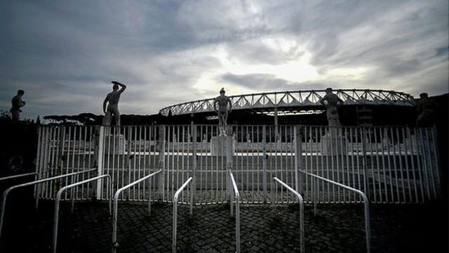 A deserted Olympic Stadium in Rome