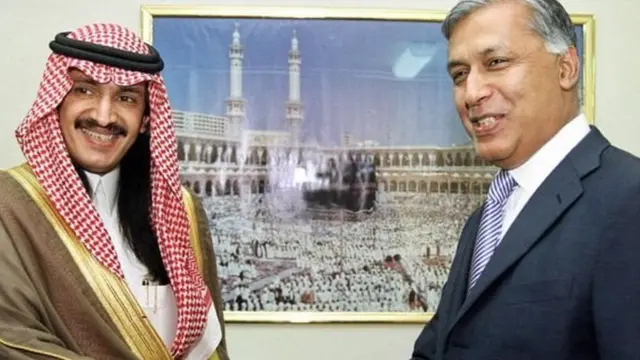 Mwanamfalme Turki bin Bandar akutana na waziri wa fedha wa Pakistan 2003