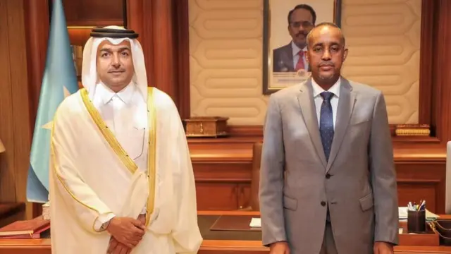 Mutlaq Al-Qaxtani iyo Ra'iisul Wasaare Rooble oo ku kulmay Muqdisho