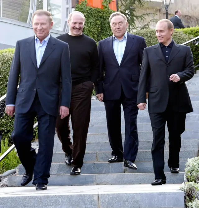 Глави України, Росії, Казахстану та Білорусі