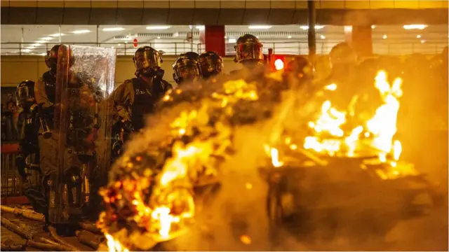 7月28日示威现场