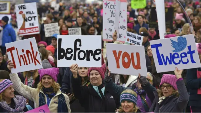 Protesta de Womens March en Washington D.C.