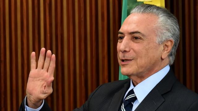 Michel Temer, presidente brasileño en ejercicio.