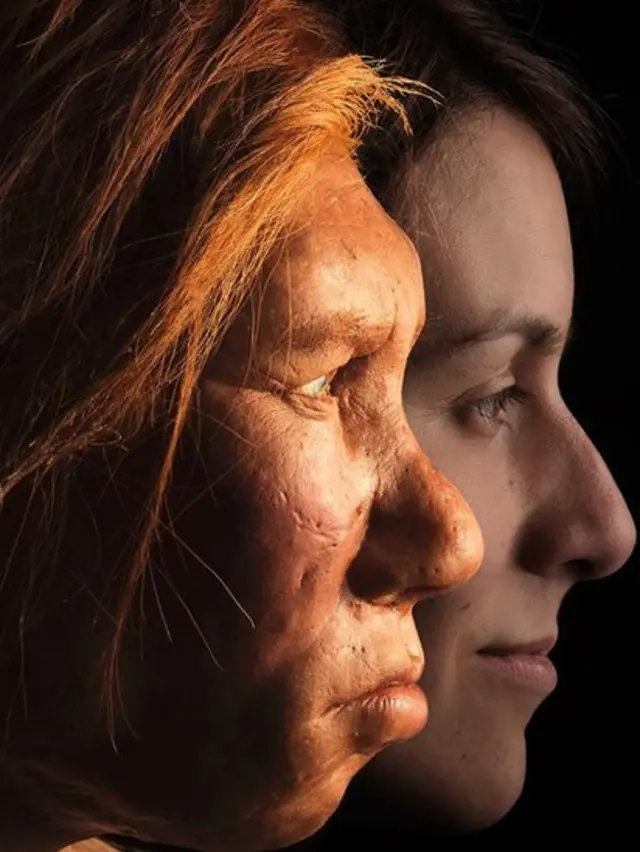 Mulher neandertal e mulher Homo sapiens