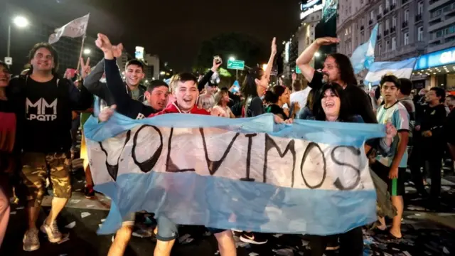 Festejos en Argentina