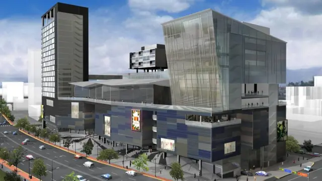 Proyección del centro comercial y empresaria "Recreo La Castellana".