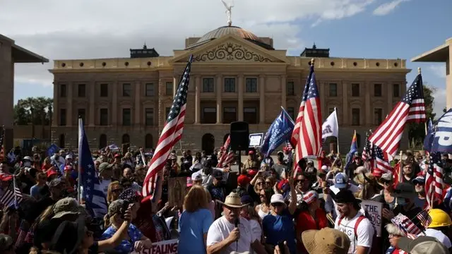 Manifestación pro Trump en Arizona