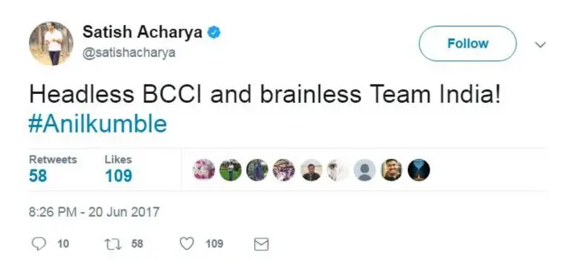 सतीश आचार्य ट्वीट