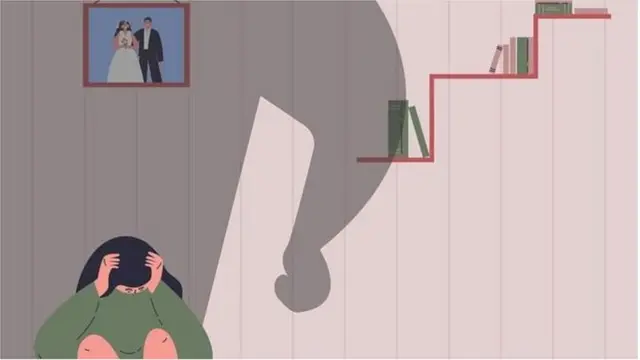 امرأة خائفة من زوجها