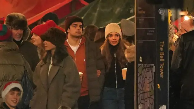 Leslie Grace en las calles de Glagow