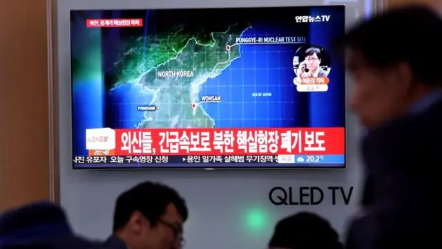 Imagen de TV surcoreana.