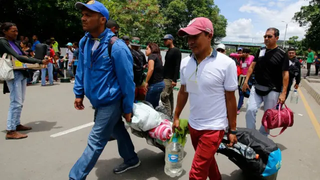Migrantes venezolanos.