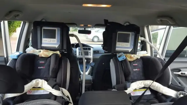 Máquinas de respirar en el coche