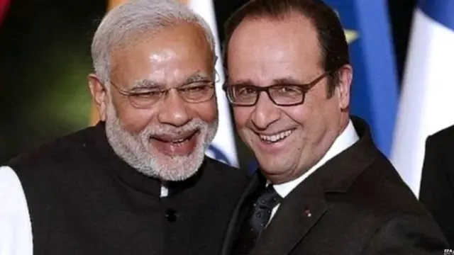 ਨਰਿੰਦਰ ਮੋਦੀ ਅਤੇ ਫਰਾਂਸਵਾ ਔਲਾਂਦੇ