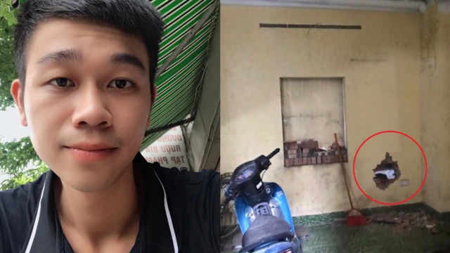 Thanh niên Nguyễn Duy Tuân, người đã cầm khoan đục tường cứu đứa bé sơ sinh hôm 18/8.