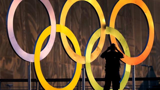 Símbolo olímpico no Rio
