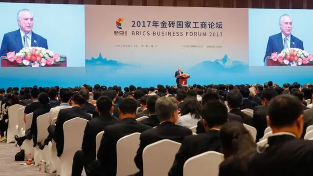 Michel Temer faz discurso na China