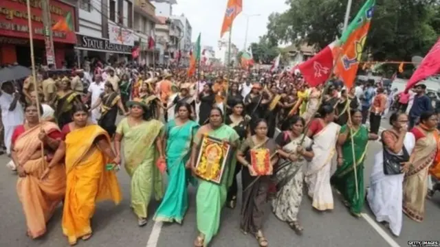 ਸਬਰੀਮਲਾ ਵਿੱਚ ਔਰਤਾਂ ਦੇ ਦਾਖਲੇ ਦੇ ਇਜਾਜ਼ਤ ਸੁਪਰੀਮ ਕੋਰਟ ਵੱਲੋਂ ਦਿੱਤ ਗਈ ਸੀ