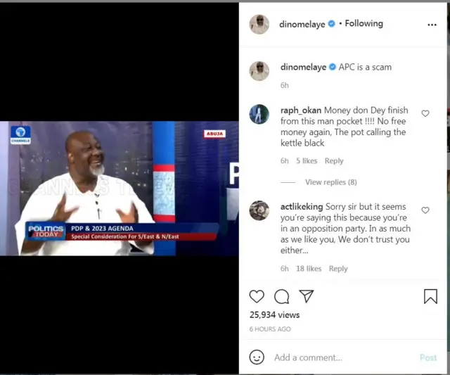 Dino Melaye/Instagram