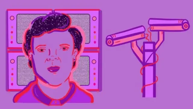 illustration of a women with CC cameras/ మ‌హిళ ఊహా చిత్రం