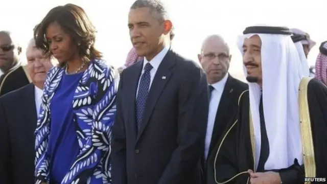 ओबामा किंग सलमान के साथ