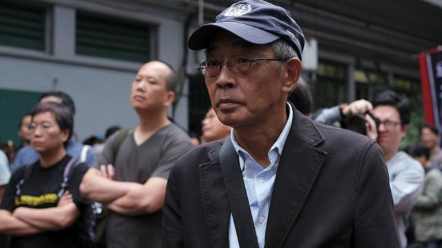 早前曾被中國大陸當局扣押的香港書商林榮基也有參加反對修訂《逃犯條例》的遊行。