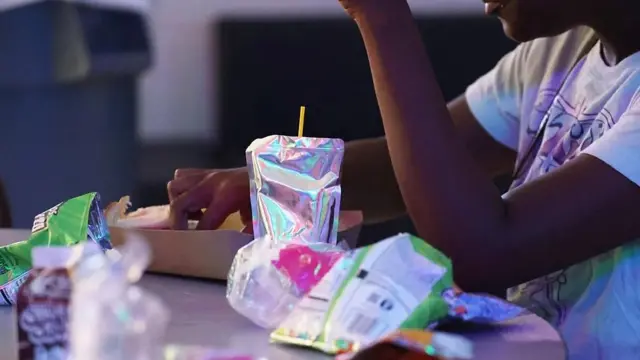 Brza hrana i ruke koje je jedu