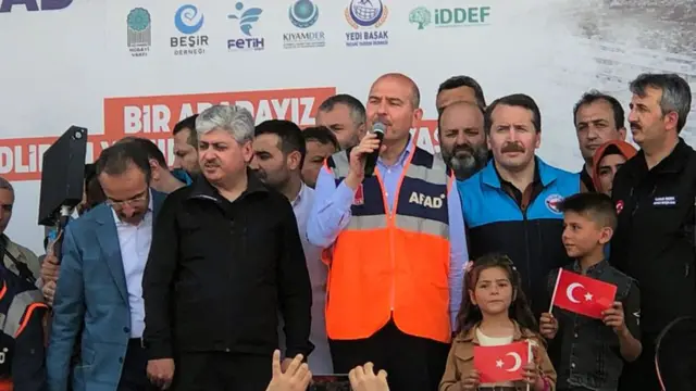 Bakan Soylu İdlib'deki törende konuşuyor