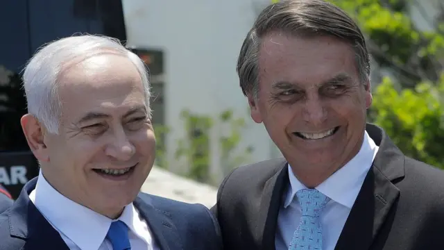 Benjamin Netanyahu e Jair Bolsonaro