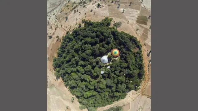 الموقع المقدس الذي اكتشف بواسطة قمر تجسس شمالي إثيوبيا