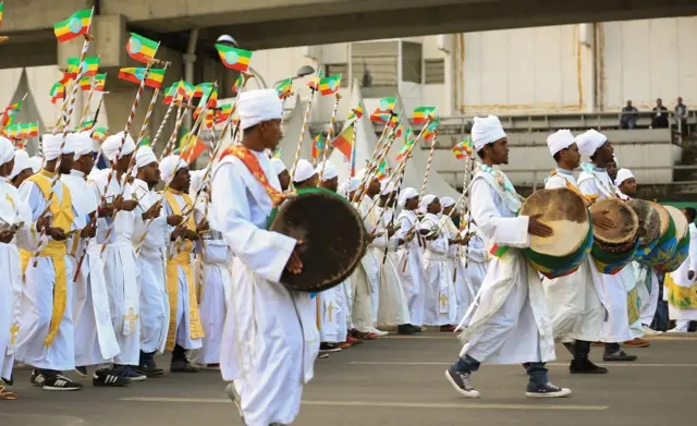 በአዲስ አበባ ነበረው መስቀል አከባበር