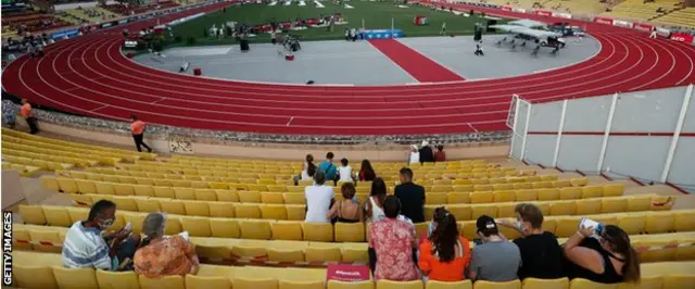 Les spectateurs à la Diamond League de Monaco