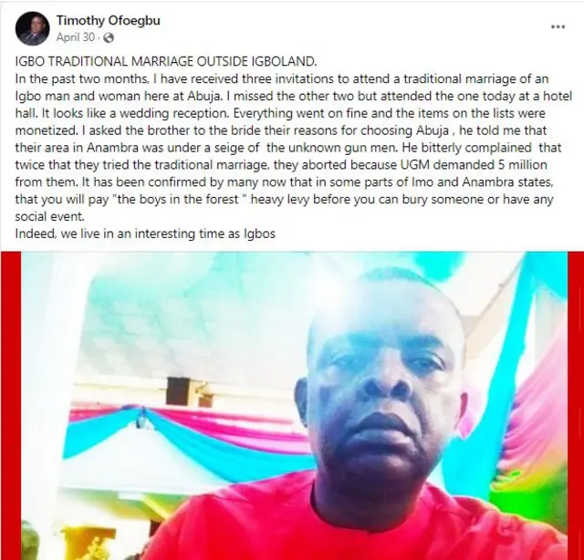Ozi Timothy Ofoegbu depụtara na Facebook