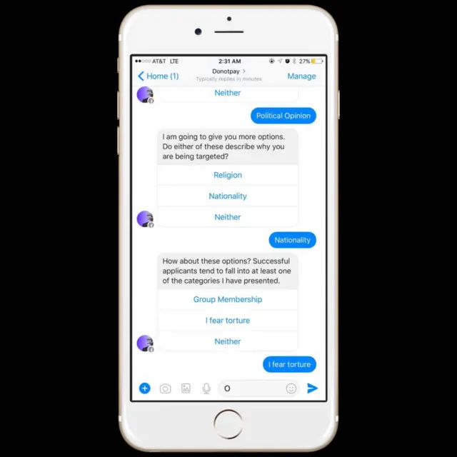 Chatbot ya mawasiliano ya ''Wakili roboti''