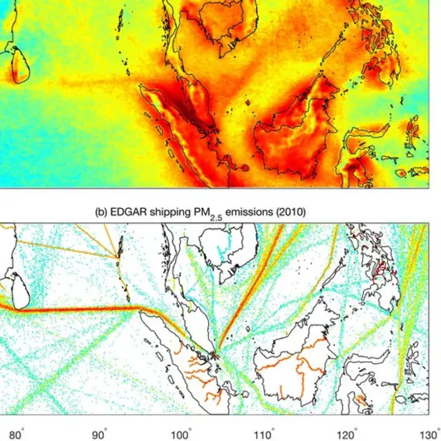 Mapas mostram paralelos entre emissões e occorrênciaganhos roletaraios. Foto: Thornton et al