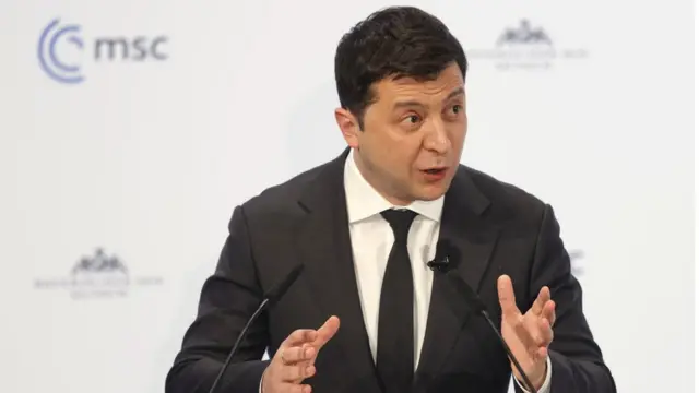 Владимир Зеленский в Мюнхене, 19 февраля 2022 года