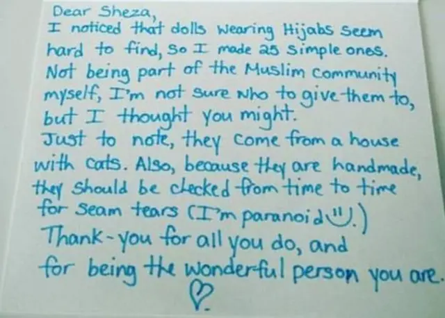 surat untuk Sheza Hasan