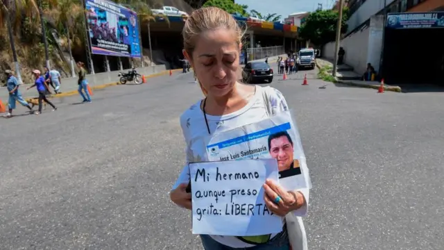 Familiar de un preso en Helicoide, Venezuela.