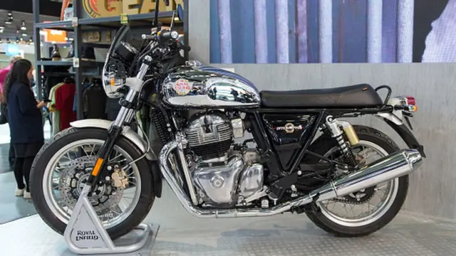 જર્મનીના કોલોનમાં બીજી ઑક્ટોબર, 2018 ઇન્ટરમૉટ ટ્રેડ ફેયરમાં ઈ રૉયલ એનફીલ્ડ બુલેટ