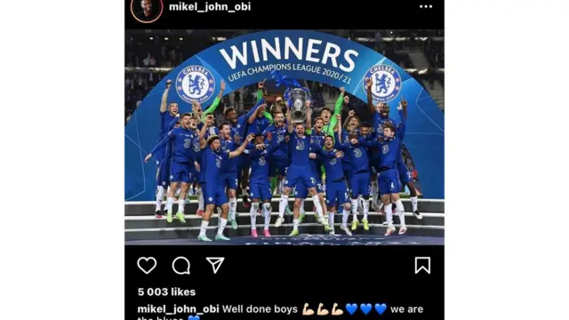 Chelsea celebrate