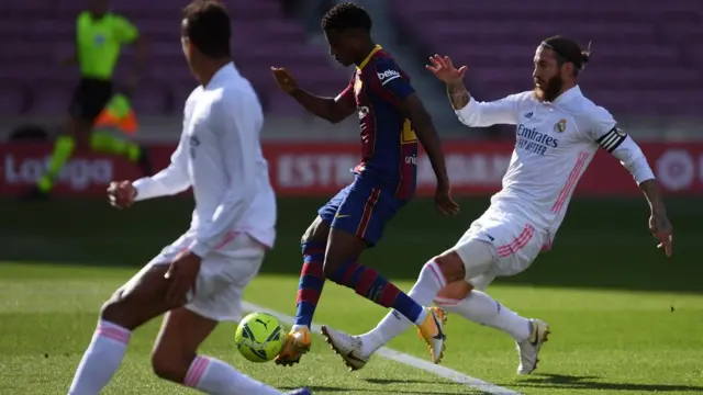 Yadda Ansu Fati ya ci wa Barcelona kwallo a ragar Madrid