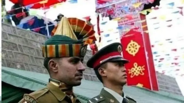 ભારત-ચીનના સૈનિકોની તસવીર