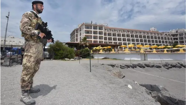 Італійський вояк на посту